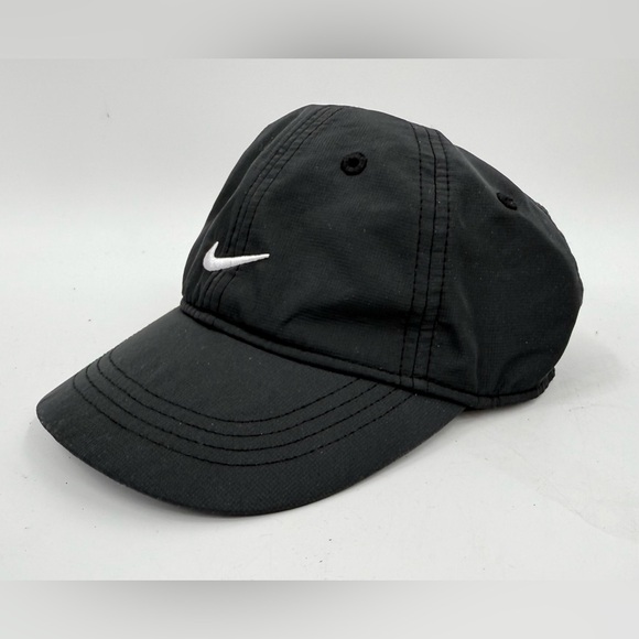 Nike Other - Nike Infant Toddler Hat Baseball Cap Adjustable Strap Back Black Sports‎ Dri-fit